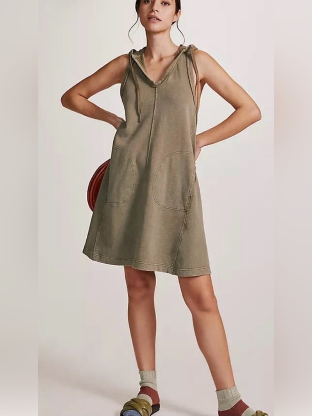 Daily Practice by Anthropologie Hooded sweater Dress sz medium